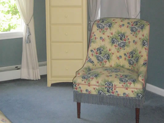 Custom Upholstered Slipper Chair