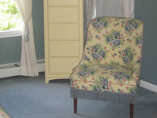 Custom Upholstered Slipper Chair Custom Upholstered Slipper Chair