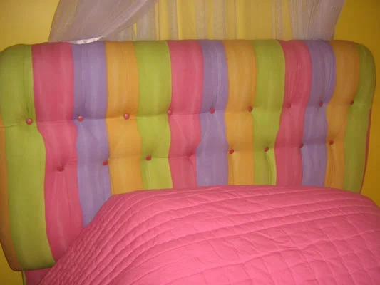 childrens upholstered headboard for a vibrant and happy custom bedroom