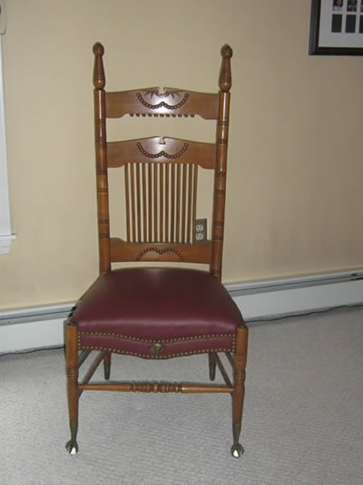 Upholstered Antique Chair Leather Upholstered Chair