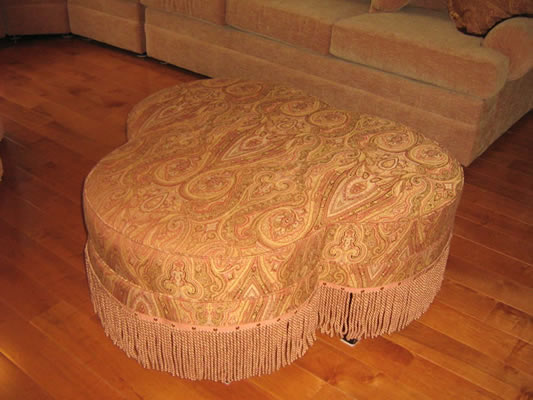 Custom Upholstered Ottoman Custom Upholstered Ottoman